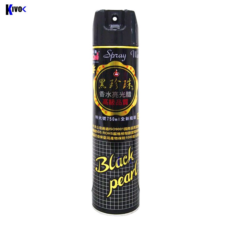 Chai Xịt Làm Bóng Black Pearl Spray Wax Đài Loan 750ml - Sơn Xịt Đánh Bóng Bảo Vệ Xe Hơi, Xe Máy, Vật Dụng Gia Đình