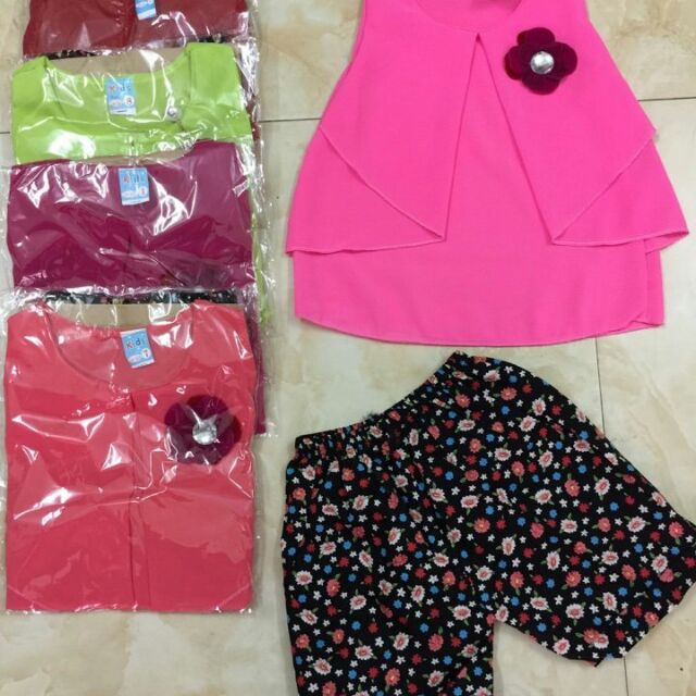 Set áo von quần thô cho bé sỉ 35k