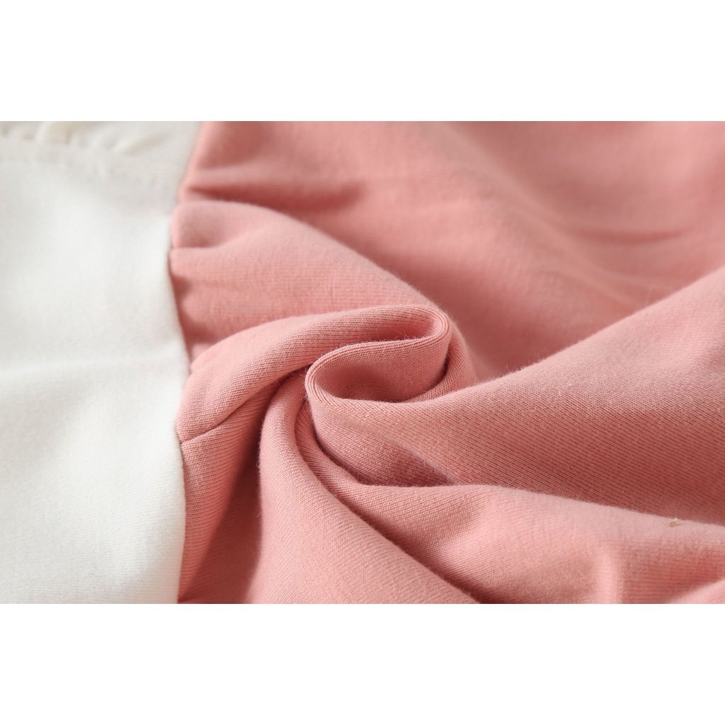 Set trang phục BCBL 2 món gồm áo liền quần tay dài và mũ trùm đầu cho bé gái