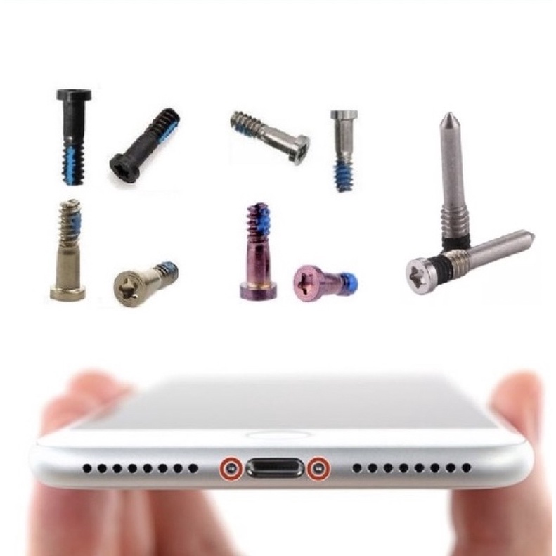 Ốc đít Các dòng IP 6G/6S/6Plus/6Splus/7G/7Plus/8Plus/X-&gt;13promax Chuẩn bóc máy