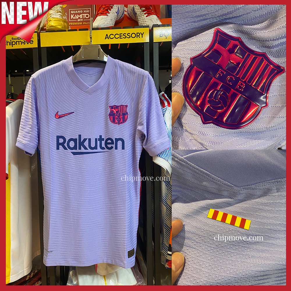 Áo bóng đá Barca Đỏ Xanh 2020 Player sân khách đen Thái cao cấp