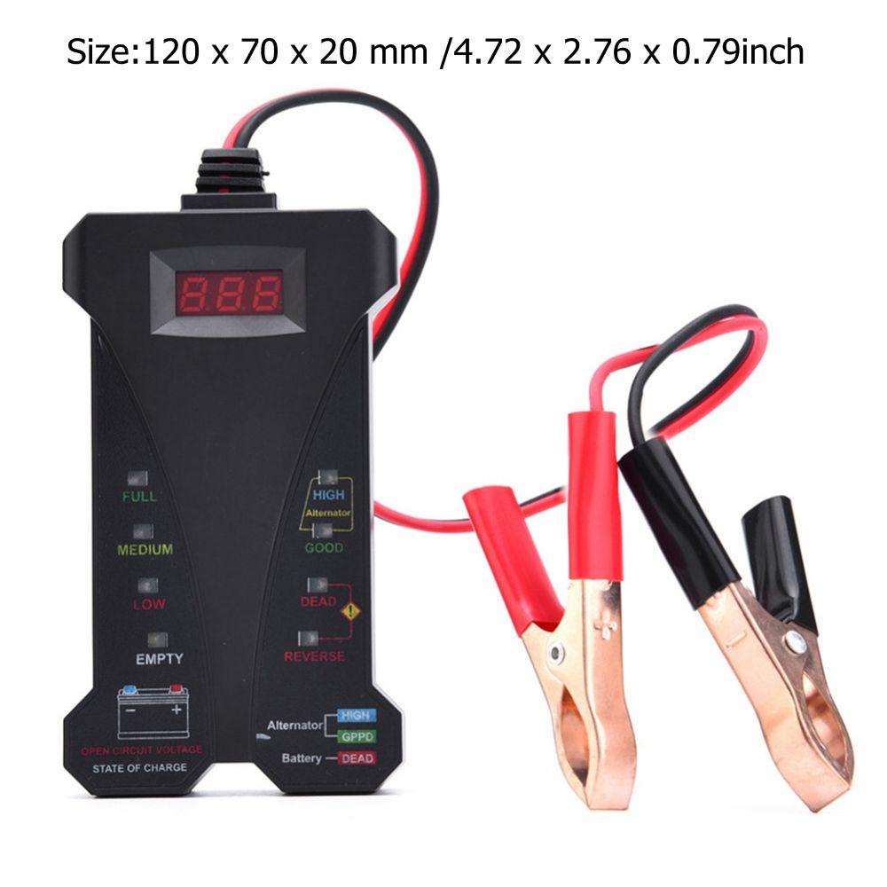 Máy Kiểm Tra Ắc Quy Xe Hơi / Tàu Thuyền Màn Hình LCD Kỹ Thuật Số