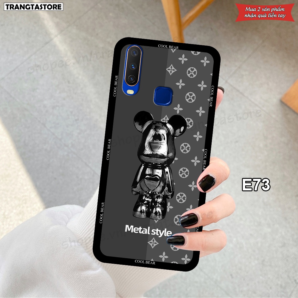 Ốp Vivo U10 / Y11 / Y12 / Y15 / Y17 in hình gấu Bearbrick,Metal Style,Doremon siêu dễ thương chất lượng