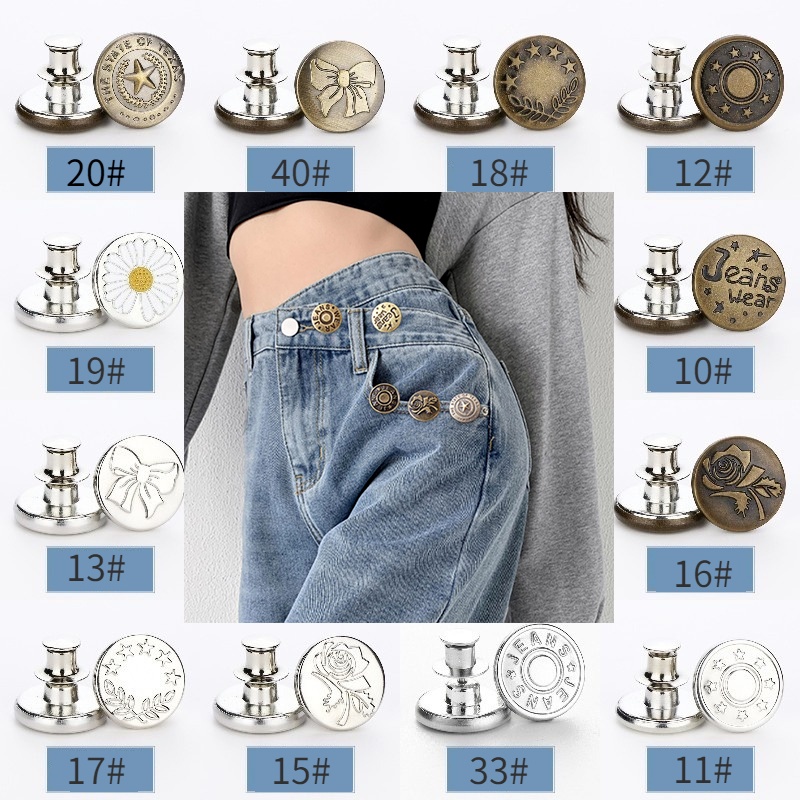 Khuy Măng Sét Bằng Đồng Bạc Cổ Điển Có Thể Điều Chỉnh Nút/Cufflinks/Brooch Unisex