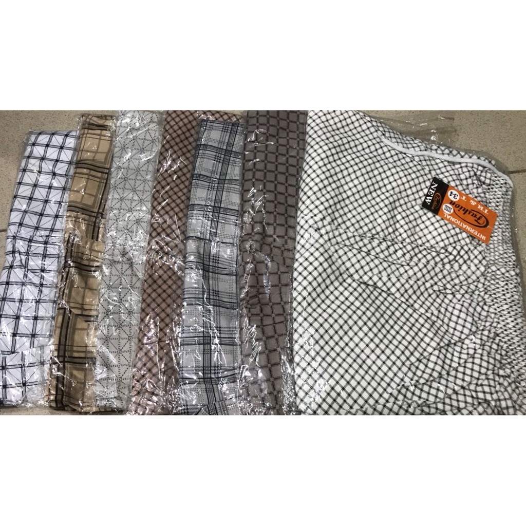 Quần Short Lửng Nam Caro Nhiều Màu