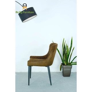 Ghế Cafe 375 Vải Da Lộn Chân Sắt