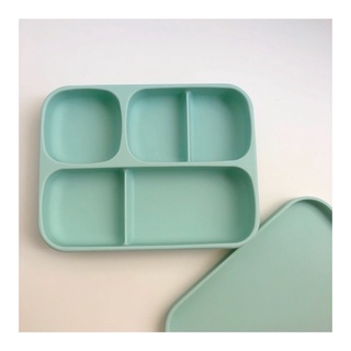 Khay silicone Bobby Doll cao cấp chống đổ cho bé ăn dặm