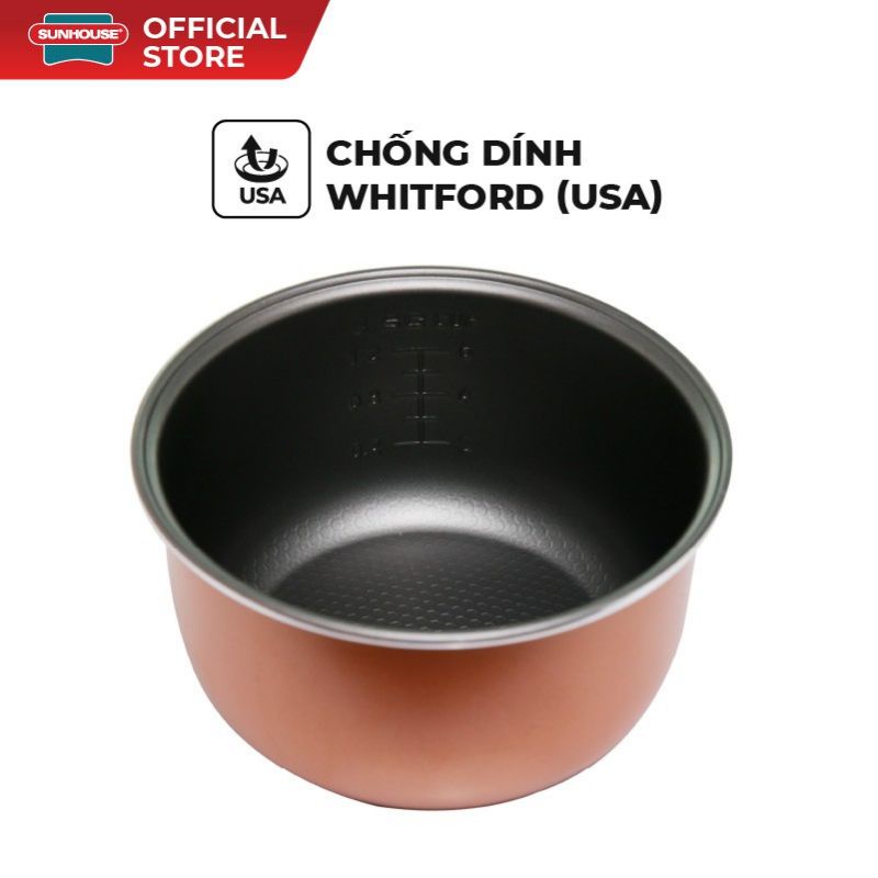 [Mã 44ELSALE2 giảm 7% đơn 300K] NỒI CƠM ĐIỆN SUNHOUSE 1L2 SHD8127 CHÍNH HÃNG