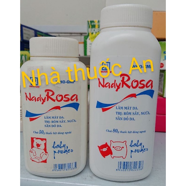 Phấn rôm sảy Nady Rosa 50g 80g