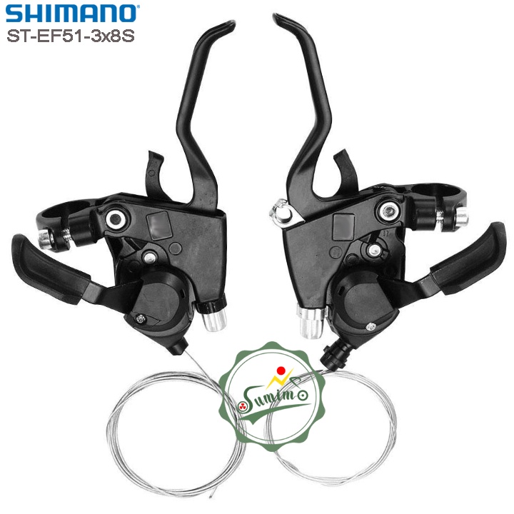 Tay đề xe đạp - Tay bấm xã Shimano ST-EF51-3x8 Speed