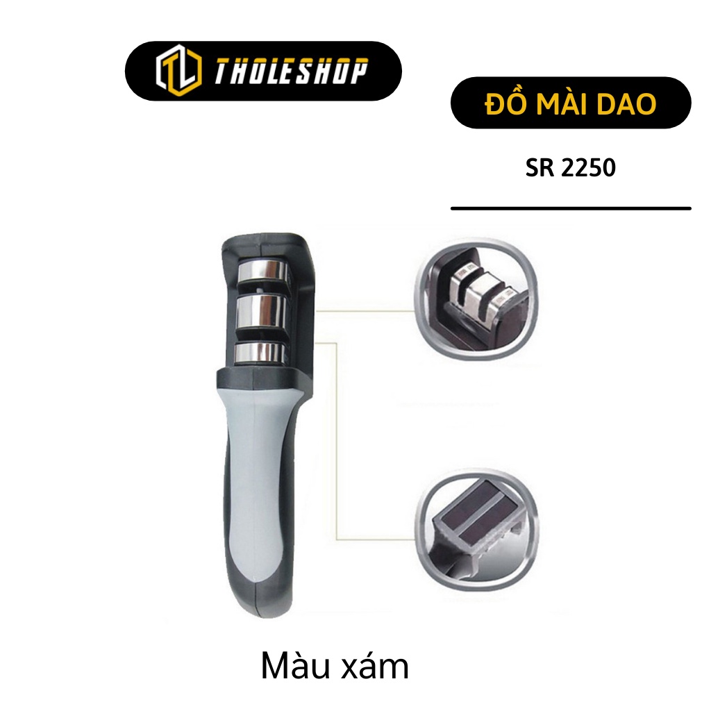 Đá mài dao - Dụng cụ mài dao mài kéo Sr 2250 dễ sử dụng có 2 khe 2508