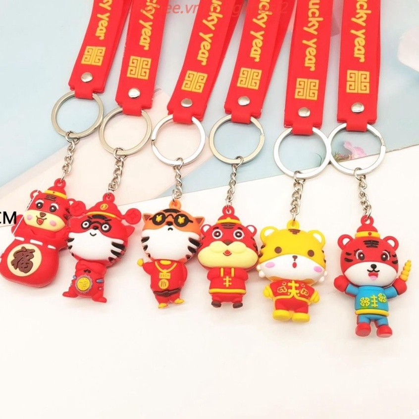 (Bán Buôn Sỉ) Móc Khóa Cute Hình Con Hổ May Mắn, Đáng Yêu, Dễ Thương #MÓCKHÓA