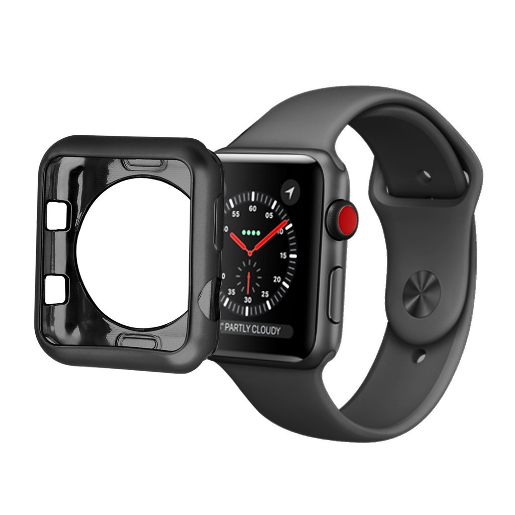 Vỏ nhựa TPU cho đồng hồ thông minh Apple Watch Series 1 2 3 4 38mm 42mm 40mm 44mm