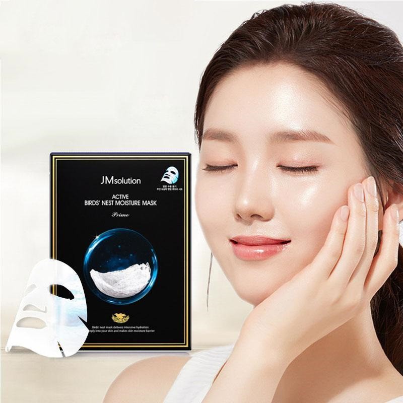 Hộp 10 Mặt Nạ Tổ Yến Dưỡng Trắng, Cấp Ẩm Chuyên Sâu JM solution Active Birds' Nest Moisture Mask 30ml x 10