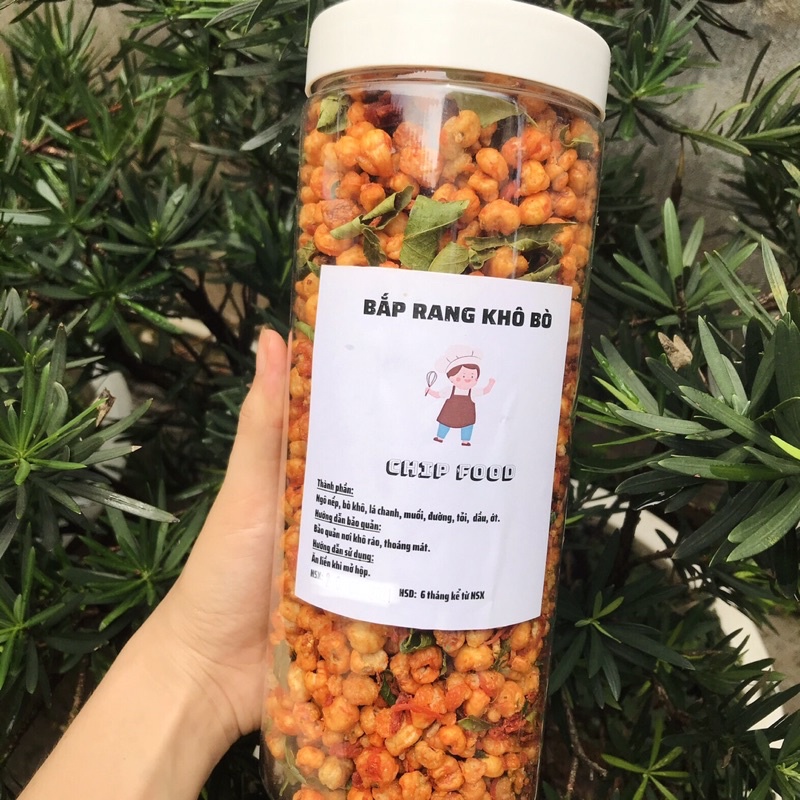 Bắp Rang Khô Bò Hũ 500g ChipFood | Hàng Chuẩn Bảo Đảm Chất Lượng | Hoàn Trả 100% Nếu Không Như Mô Tả | Ăn Vặt Hà Nội