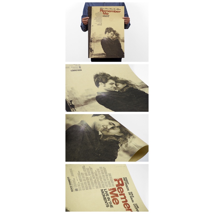 [H0390] Poster Giấy Nhớ Me/Movie Retro Hoài Niệm 51x36cm