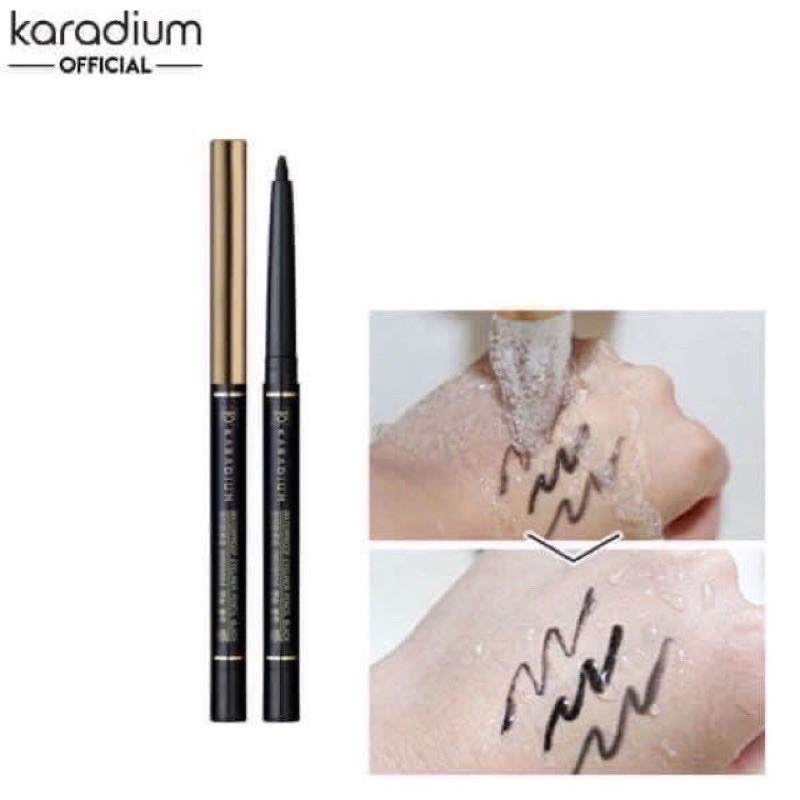 Chì Kẻ Mắt Chống Trôi Karadium Waterproof Eyeliner Pencil Black