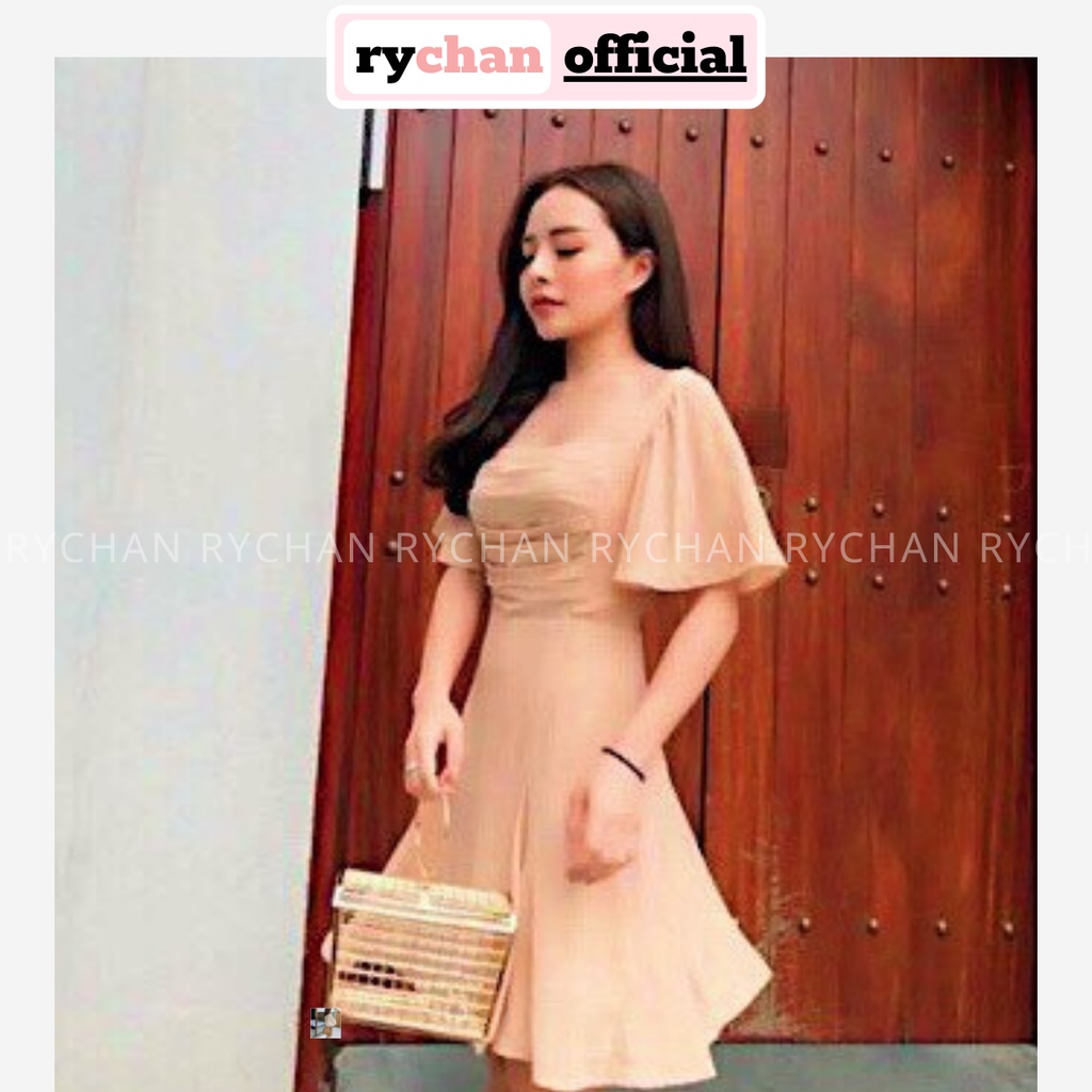 Đầm Xếp Ngực Cổ Vuông DX592