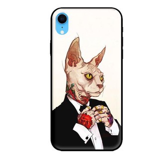 Ốp Lưng Iphone XR - Mèo Tatto
