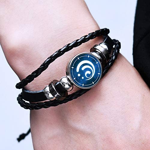 Vòng Tay Da Hình Mắt Thần Trong Bóng Tối Phong Cách Punk Thời Trang Cho Nam