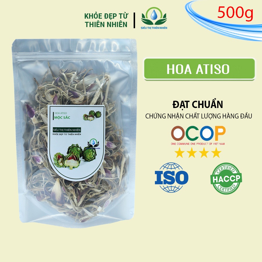 Nụ atiso sấy khô Mộc Sắc 500g, atiso giúp đào thải độc tố trong gan của siêu thị thiên nhiên