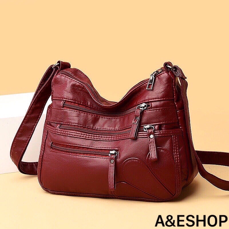 Túi xách da mềm đẹp đeo chéo thời trang cao cấp - A&ESHOP 66586