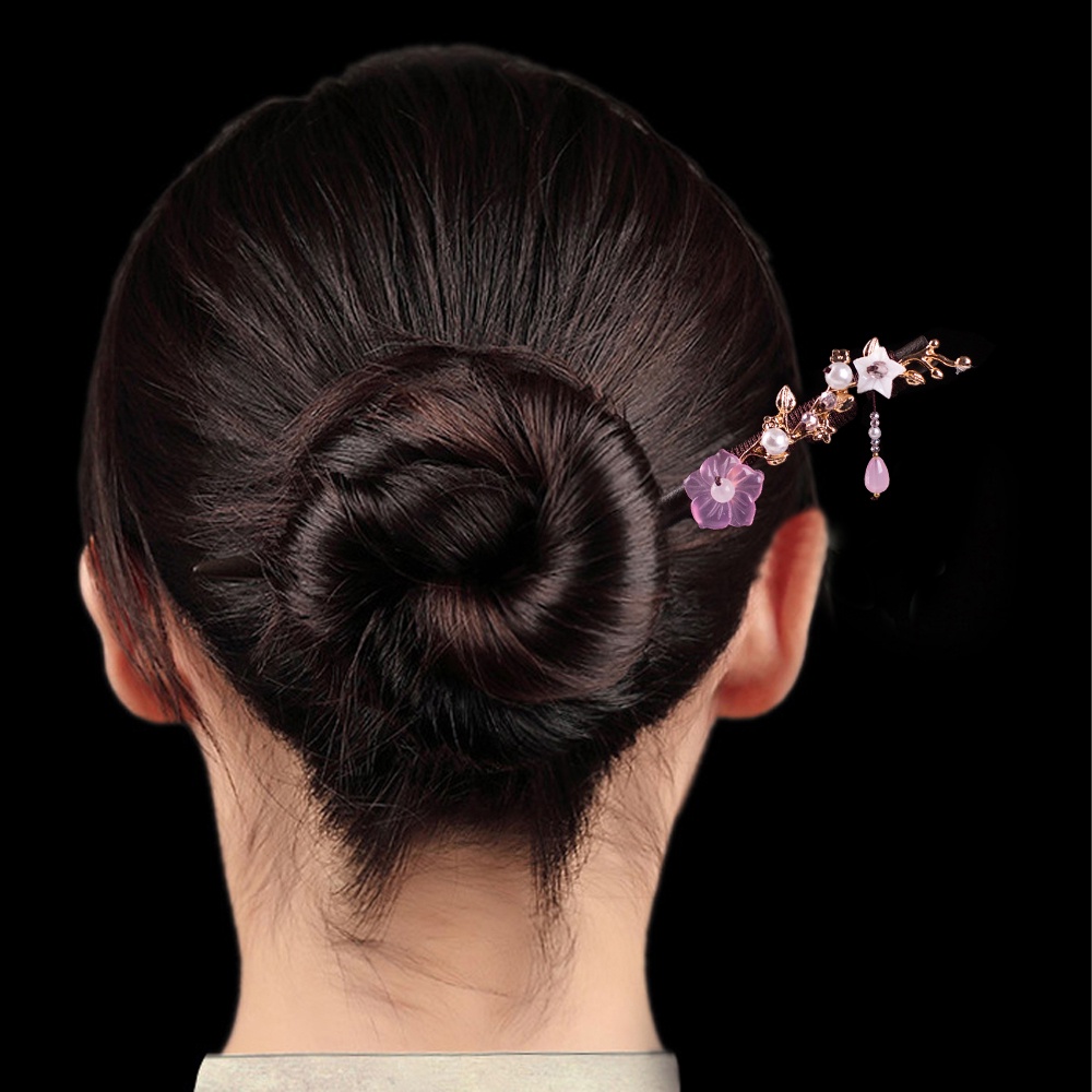 Trâm cài tóc bằng gỗ phong cách Trung Hoa cổ điển thời trang dành cho nữ