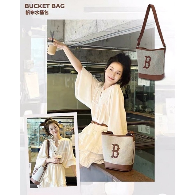 [Full Tag code] Túi bucket basic big logo mẫu mới 2022 (clip và ảnh thật) hàng sẵn