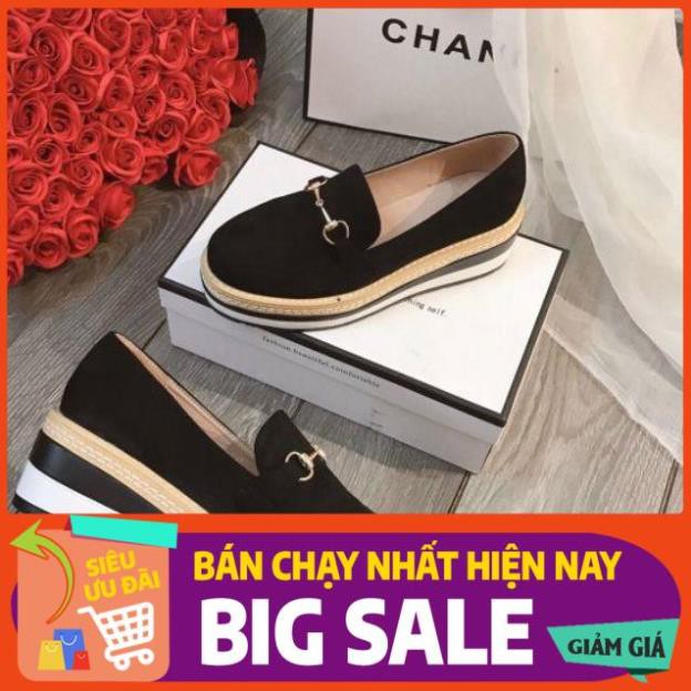 HOT TK Giày mọi đế bánh mì da lộn phối khoá fullbox . . ĐẸP ' #