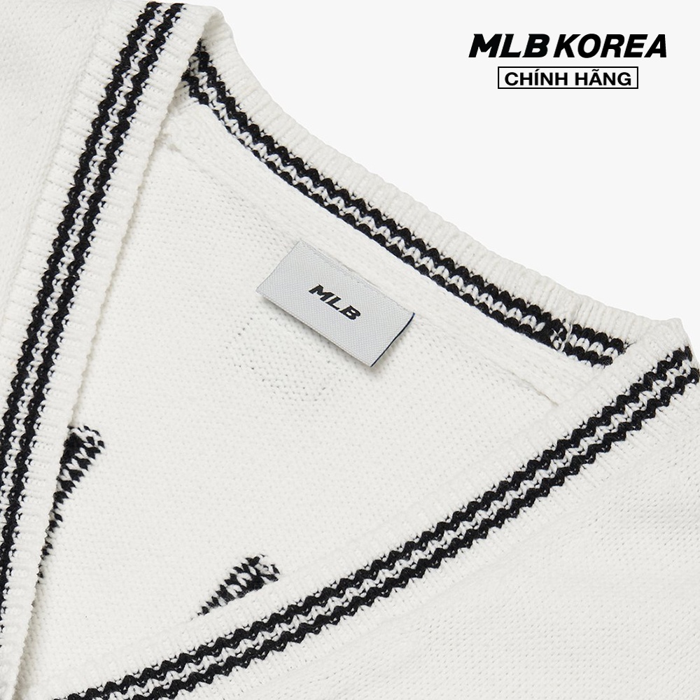 MLB - Áo khoác cardigan phom suông cổ V Basic Big Logo 3AKCB0121-50WHS