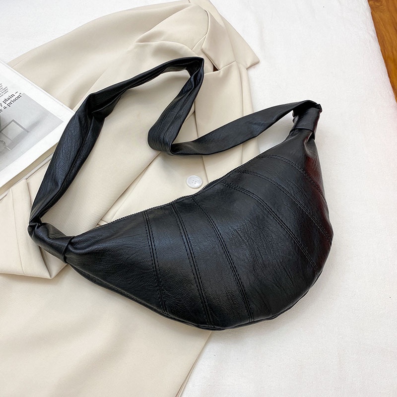 Túi Đeo Chéo Da PU Phong Cách retro Hàn Quốc Đơn Giản