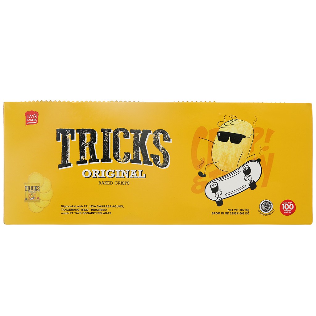 Bánh khoai tây chiên vị tự nhiên Tricks hộp 540g