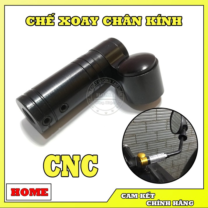 Chế Xoay Chân Kính Zin Nhôm CNC 10li Gen Thuận