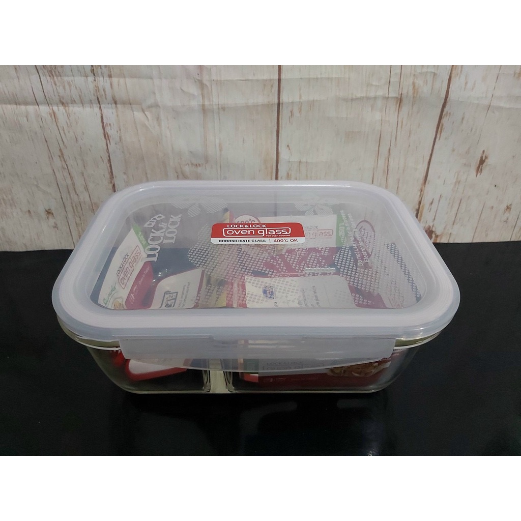Hộp thuỷ tinh Lock&Lock chia 2 ngăn 1050ml LLG447D