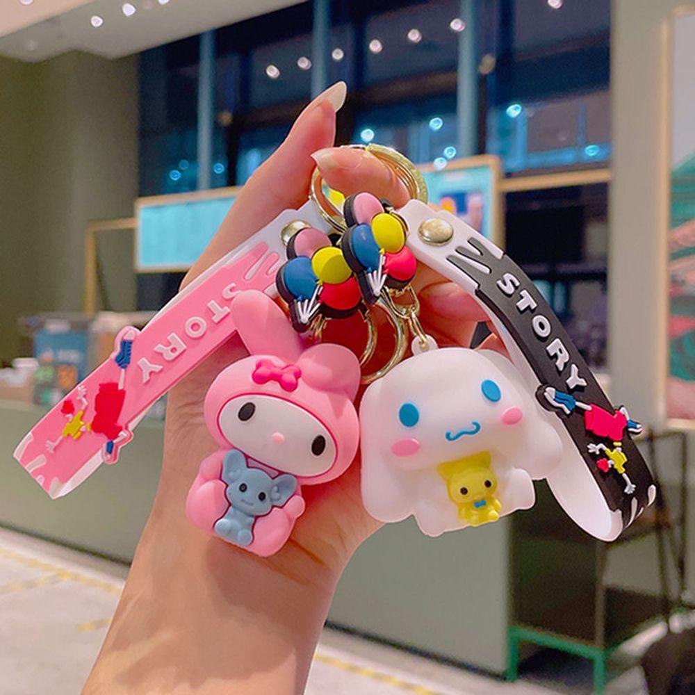 Búp Bê Treo Điện Thoại Bằng Silicon Hình Kuromi Cinnamoroll Đáng Yêu
