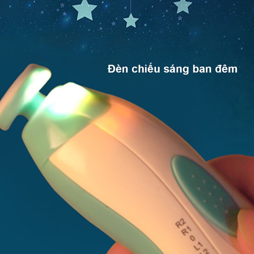 Máy cắt móng tay điện đa năng cho bé [Tặng kèm 2 pin AA]