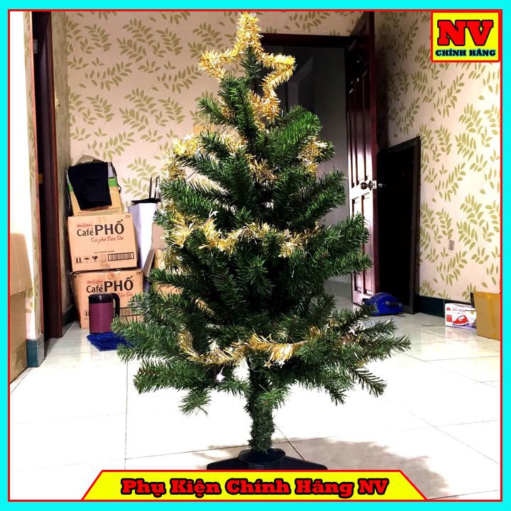 Cây Thông Noel Trang Trí 120Cm (1m2) Tặng Kèm Dây Kim Tuyến