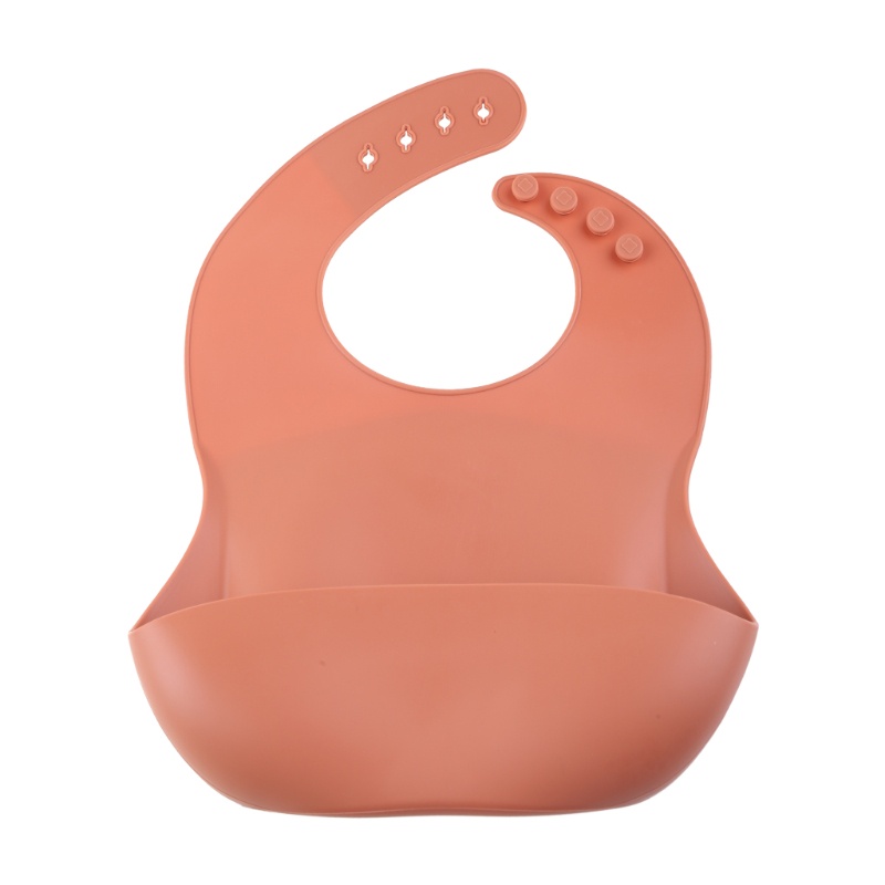 Yếm Ăn Silicone Chống Thấm Nước Có Thể Điều Chỉnh Dành Cho Bé Sơ Sinh
