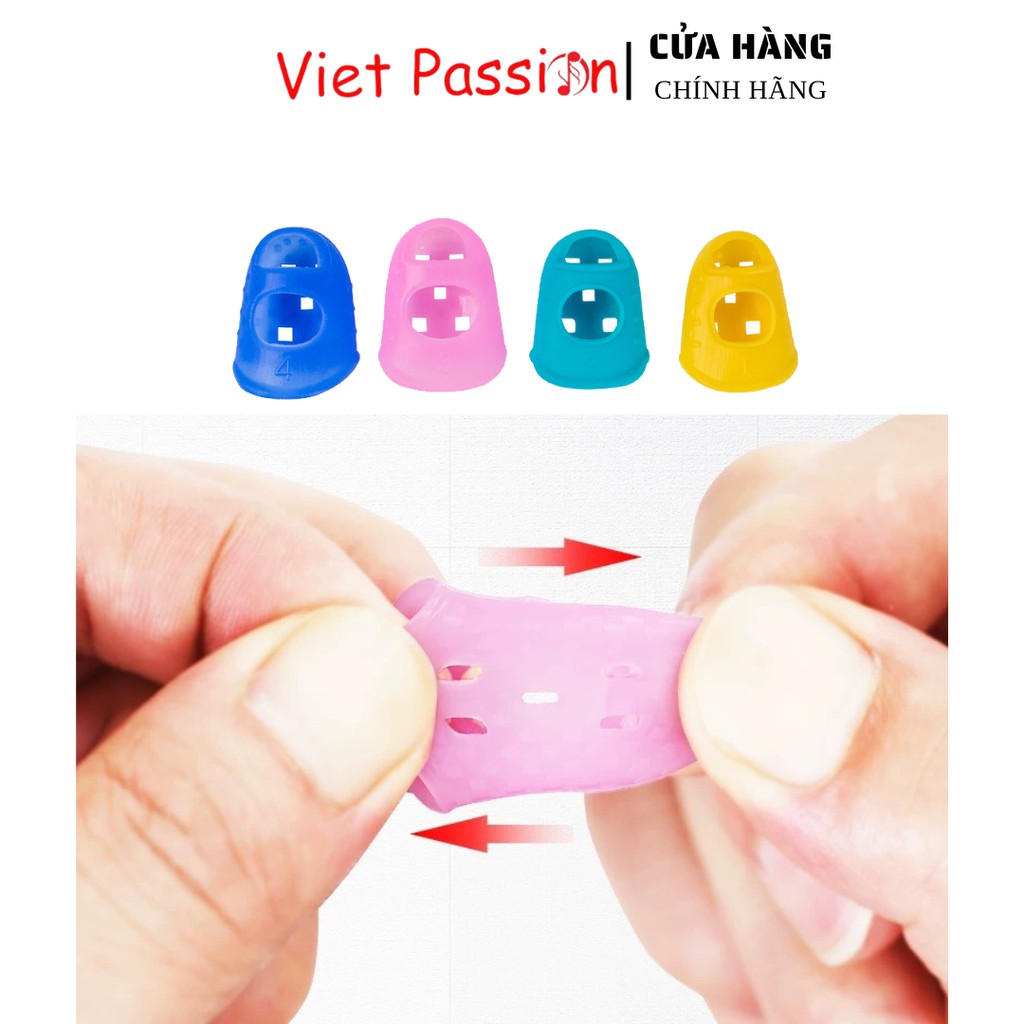 Bộ bọc ngón tay giảm đau tay khi tập đàn guitar acoustic ghita classic ukulele chất lượng cho nam và nữ vietpassion