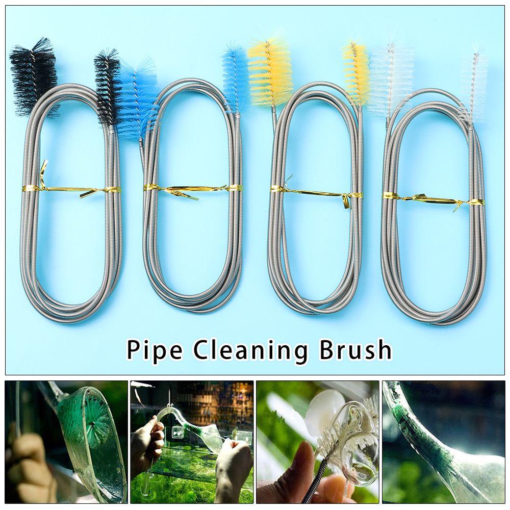 Cọ Vệ Sinh Bể Cá Tay Cầm Xoắn Ốc Bằng Thép Không Gỉ 45 / 90 / 155 / 200cm