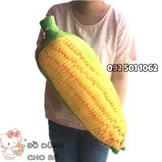 GỐI ÔM CHO BÉ HÌNH TRÁI BẮP IN 3D (60cm) MỀM MỊN