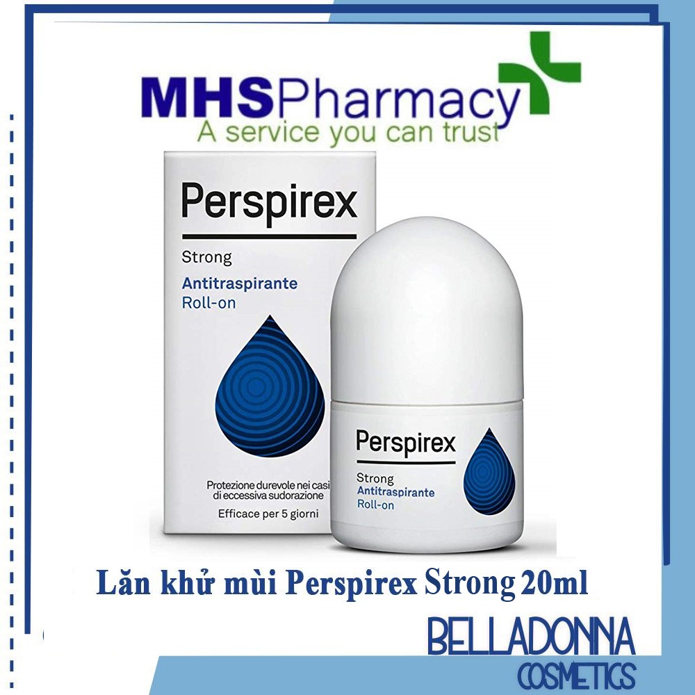 [CHÍNH HÃNG_CÓ TEM] Lăn khử mùi hỗ trợ t r ị hôi nách hiệu quả số 1 Perspirex Strong Antiperspirant Roll-on 20ml