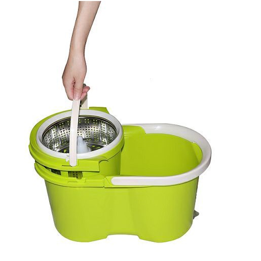 BỘ LAU NHÀ 360 VINAMOP MTC-09 - Lồng inox cao cấp, Xoay 360 độ dễ lau chùi tiện lợi