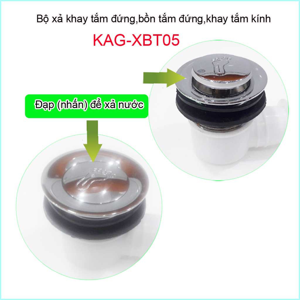 Xả bồn tắm đứng, xả bồn tắm kính KAG-XBT05