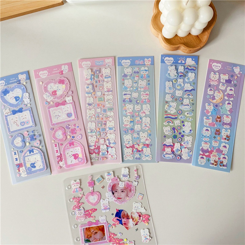 Sticker Dán Trang Trí Sổ Tay DIY Hình Hoạt Hình Đa Năng Dành Cho Học Sinh