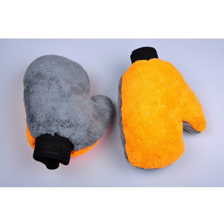 Găng Tay Rửa Xe Lông Cừu Cho Ô Tô Chất Liệu Mềm Mịn Tránh Làm Trầy Xước Sơn