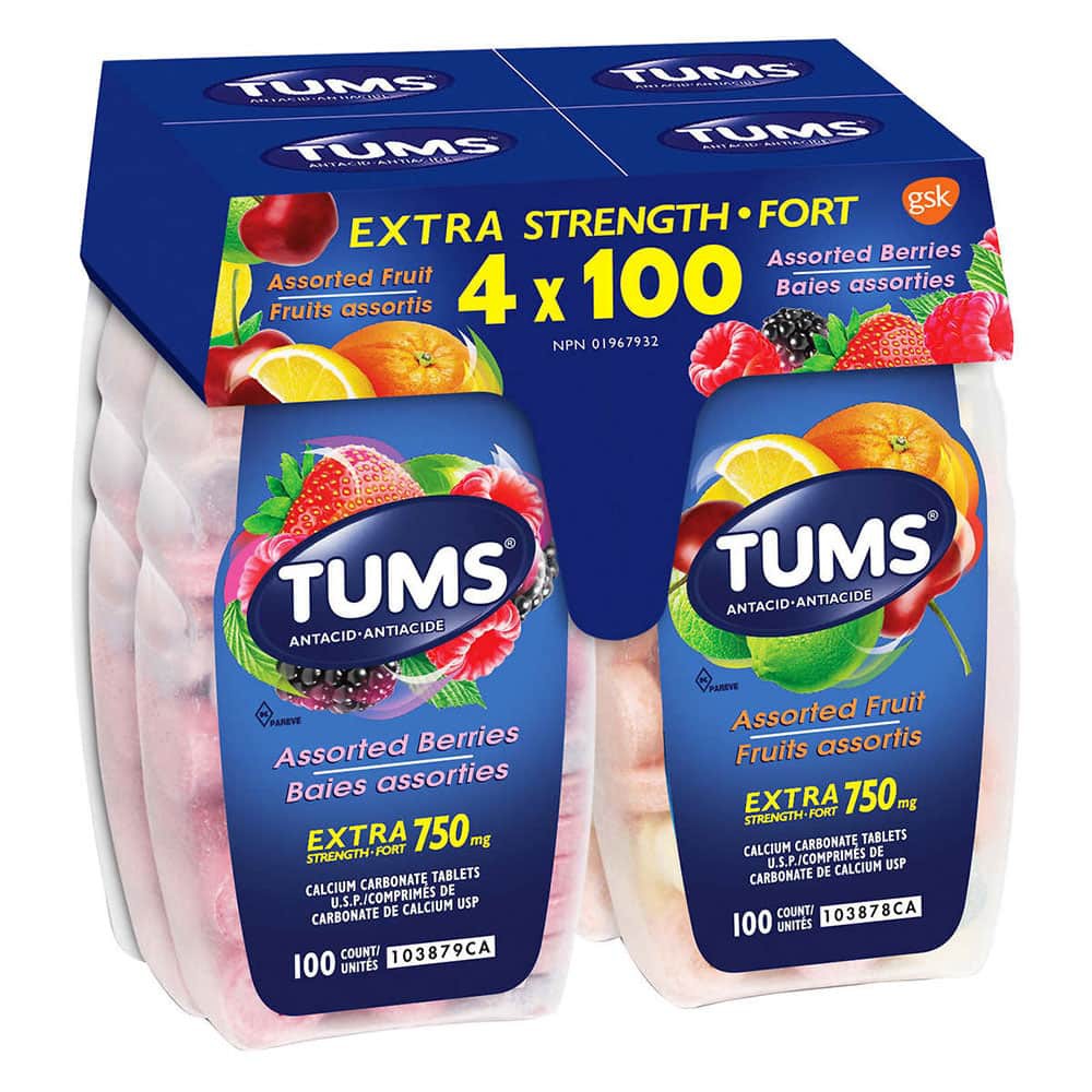 Kẹo nhai Tums Extra Strength 100 viên