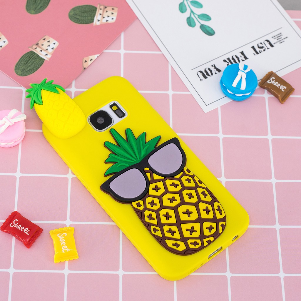 Ốp điện thoại họa tiết hoạt hình đáng yêu dễ thương từ silicon dẻo chống sốc đa năng cho Samsung S7 | BigBuy360 - bigbuy360.vn