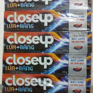 Kem đánh răng Closeup LỬA BĂNG 180g. Mới