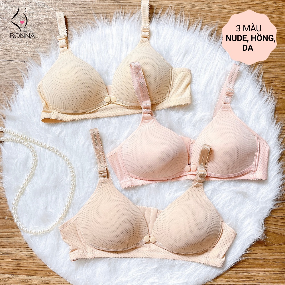 Áo Lót Bầu Cho Con Bú Chất Liệu Cotton Mềm Nhẹ Không Gọng, Form Nâng Ngực Cho Mẹ Bầu,Mở
